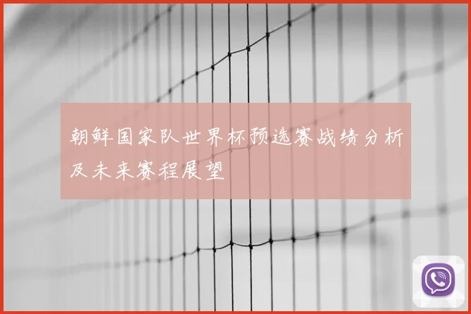 朝鲜国家队世界杯预选赛战绩分析及未来赛程展望